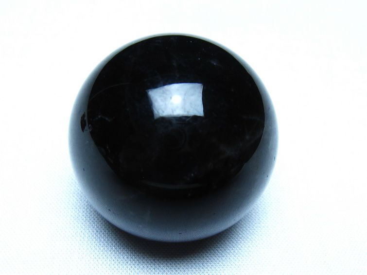 黒水晶 丸玉 モリオン 丸玉 36mm スフィア 置物 原石 141-7578 【sold out】