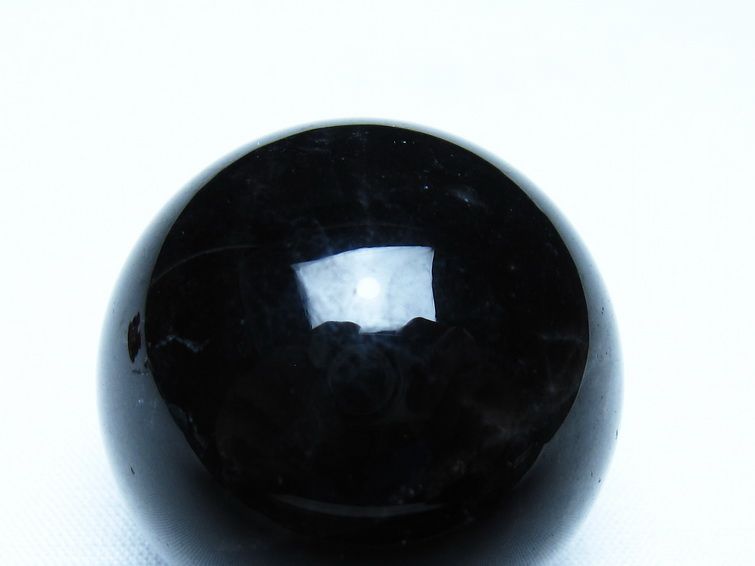 黒水晶 丸玉 モリオン 丸玉 36mm スフィア 置物 原石 141-7578 【sold out】