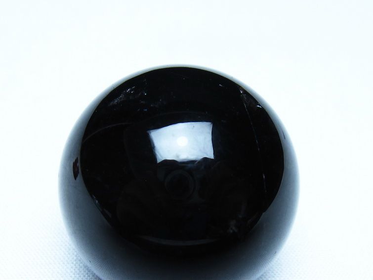 黒水晶 丸玉 モリオン 丸玉 36mm スフィア 置物 原石 141-7579 [sold out]
