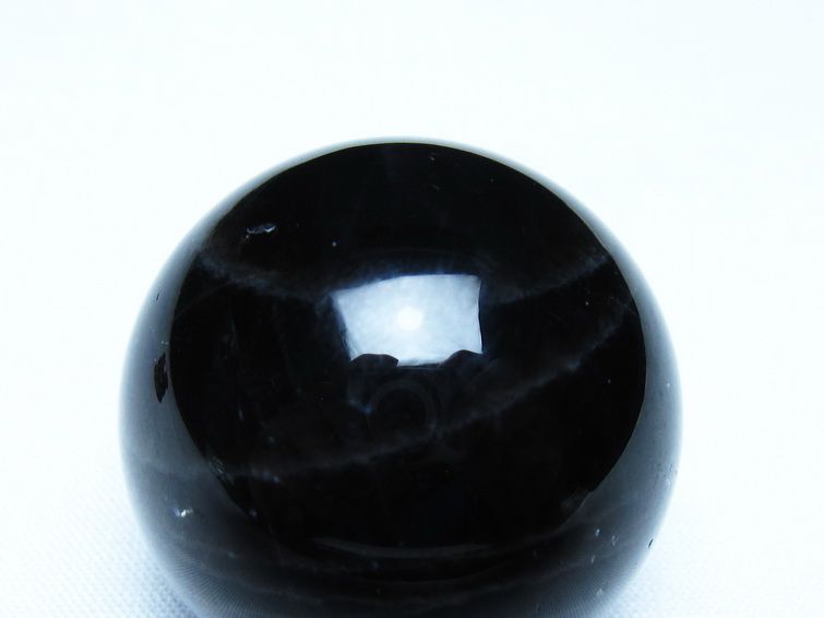 黒水晶 丸玉 モリオン 丸玉 36mm スフィア 置物 原石 141-7584
