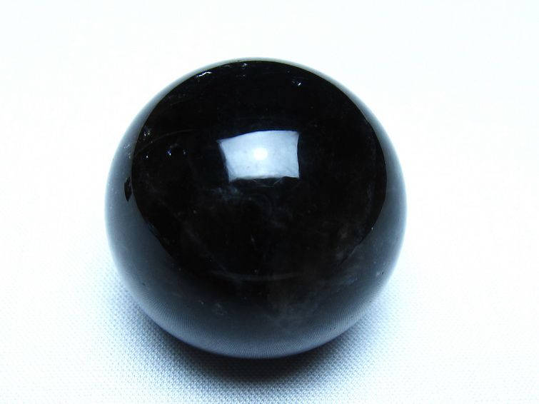 黒水晶 丸玉 モリオン 丸玉 36mm スフィア 置物 原石 141-7585 【sold out】