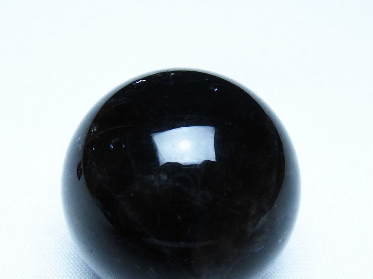 黒水晶 丸玉 モリオン 丸玉 36mm スフィア 置物 原石 141-7585 【sold out】