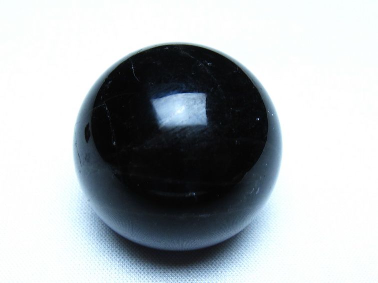 黒水晶 丸玉 モリオン 丸玉 36mm スフィア 置物 原石 141-7587 [sold out]
