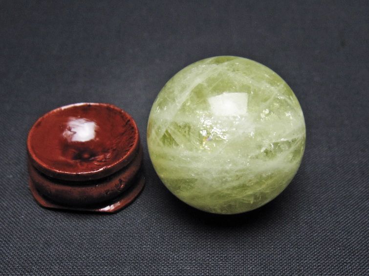 シトリン 丸玉 31mm シトリンクォーツ スフィア 一点物141-7704