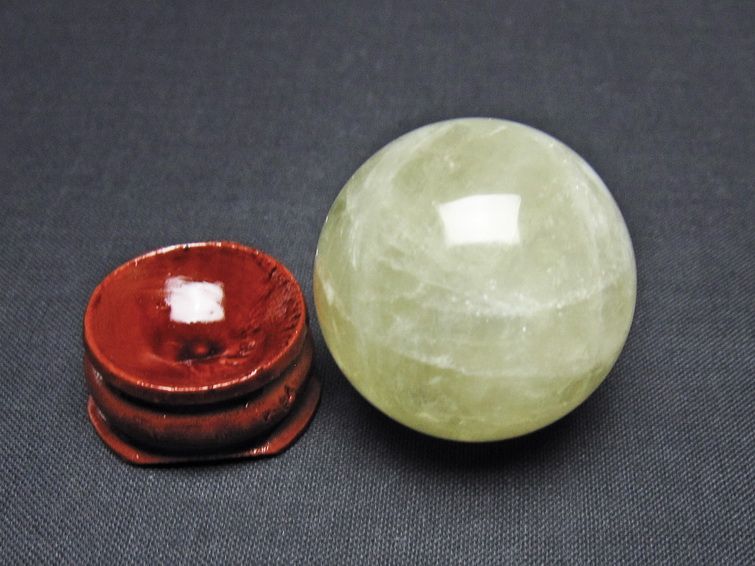 シトリン 丸玉 33mm シトリンクォーツ スフィア 一点物141-7714