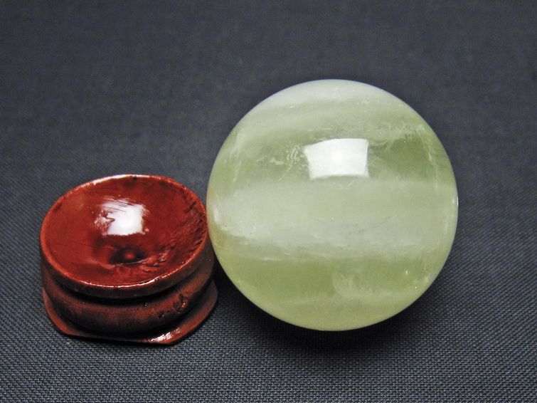 シトリン 丸玉 33mm シトリンクォーツ スフィア 一点物141-7715