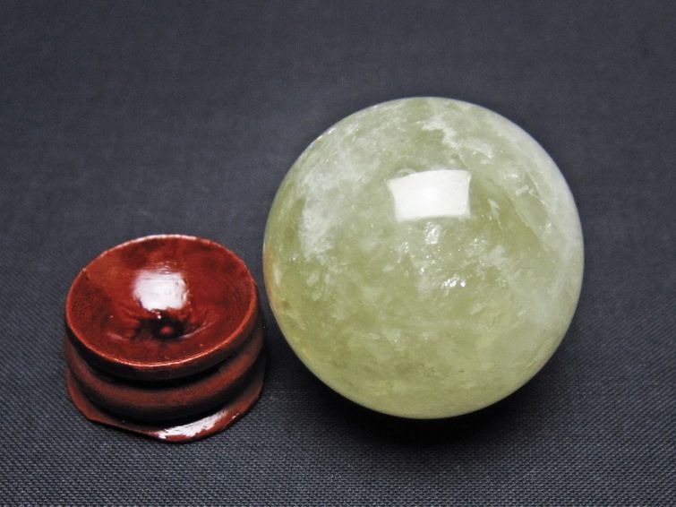 シトリン 丸玉 36mm シトリンクォーツ スフィア 一点物141-7732