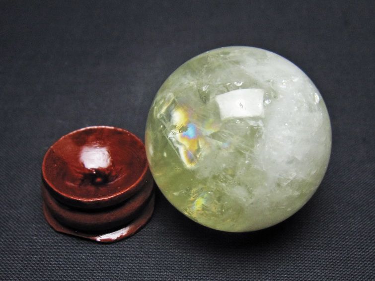 シトリン 丸玉 37mm シトリンクォーツ スフィア 一点物141-7735