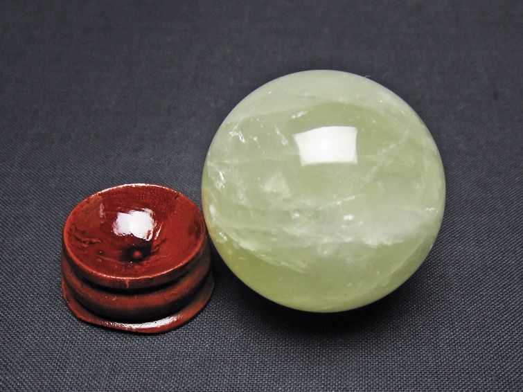 シトリン 丸玉 38mm シトリンクォーツ スフィア 一点物141-7739