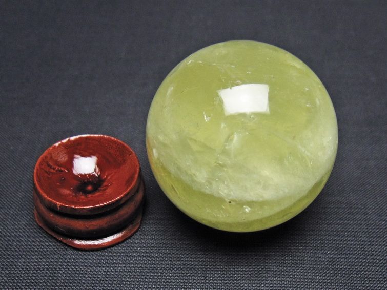 シトリン 丸玉 39mm シトリンクォーツ スフィア 一点物141-7747