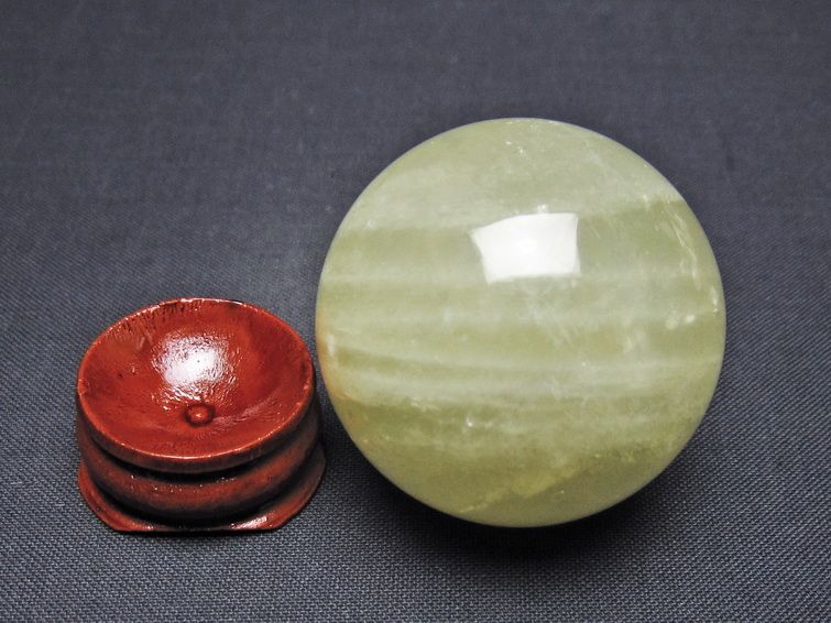 シトリン 丸玉 38mm シトリンクォーツ スフィア 一点物141-7753