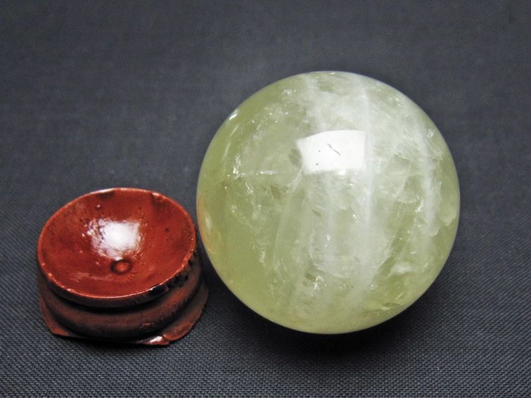 シトリン 丸玉 37mm シトリンクォーツ スフィア 一点物141-7757
