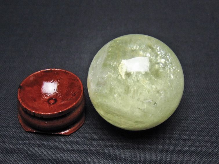 シトリン 丸玉 33mm シトリンクォーツ スフィア 一点物141-7781