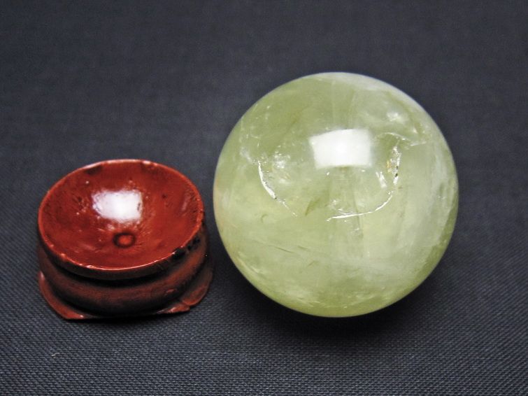 シトリン 丸玉 33mm シトリンクォーツ スフィア 一点物141-7786