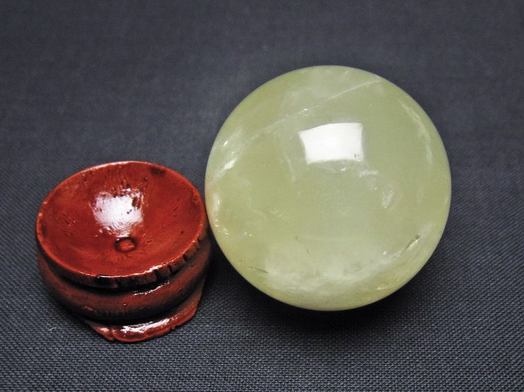シトリン 丸玉 33mm シトリンクォーツ スフィア 一点物141-7789