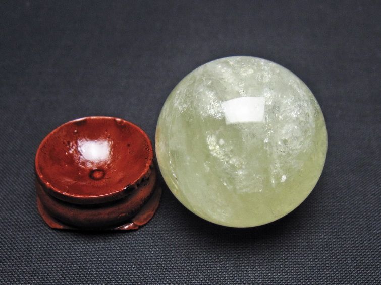 シトリン 丸玉 32mm シトリンクォーツ スフィア 一点物141-7791