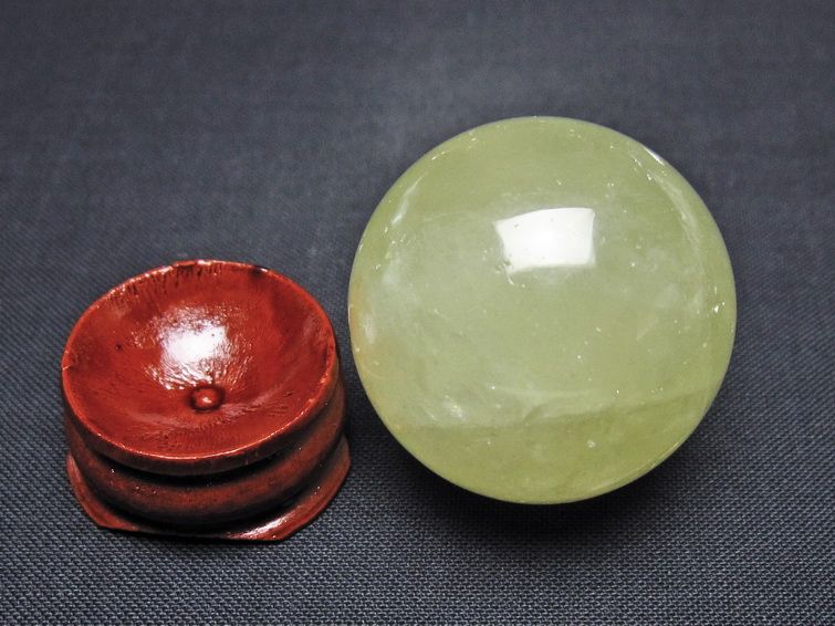 シトリン 丸玉 32mm シトリンクォーツ スフィア 一点物141-7794