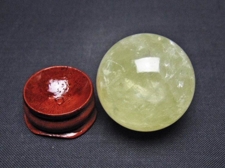 シトリン 丸玉 32mm シトリンクォーツ スフィア 一点物141-7802