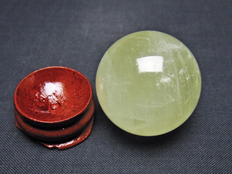 シトリン 丸玉 31mm シトリンクォーツ スフィア 一点物141-7811