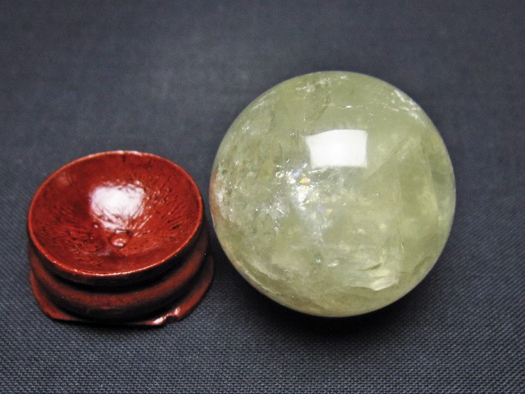 シトリン 丸玉 31mm シトリンクォーツ スフィア 一点物141-7812