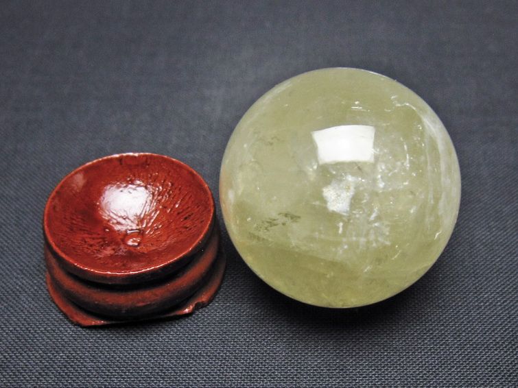 シトリン 丸玉 31mm シトリンクォーツ スフィア 一点物141-7815