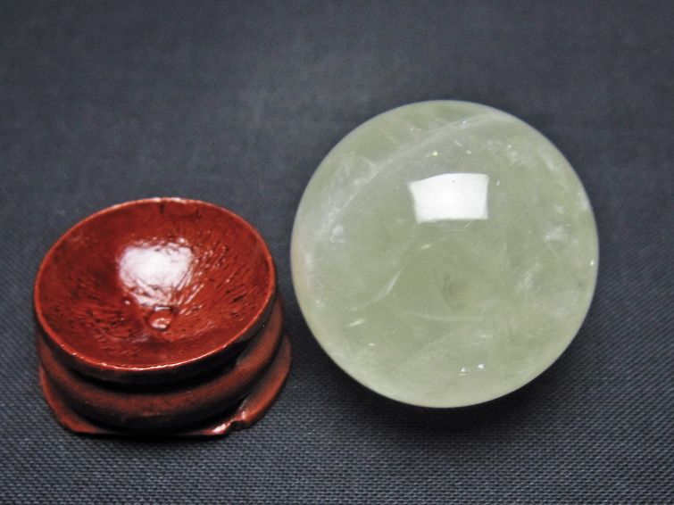 シトリン 丸玉 29mm シトリンクォーツ スフィア 置物 一点物 141-7825