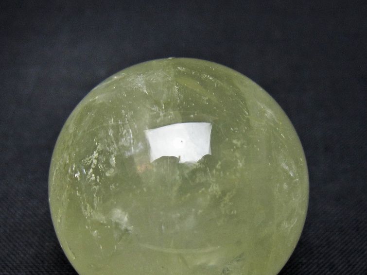 シトリン 丸玉 34mm シトリンクォーツ スフィア 置物 一点物 141-7876