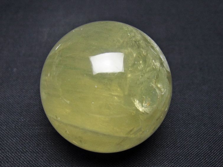 シトリン 丸玉 34mm シトリンクォーツ スフィア 置物 一点物 141-7924
