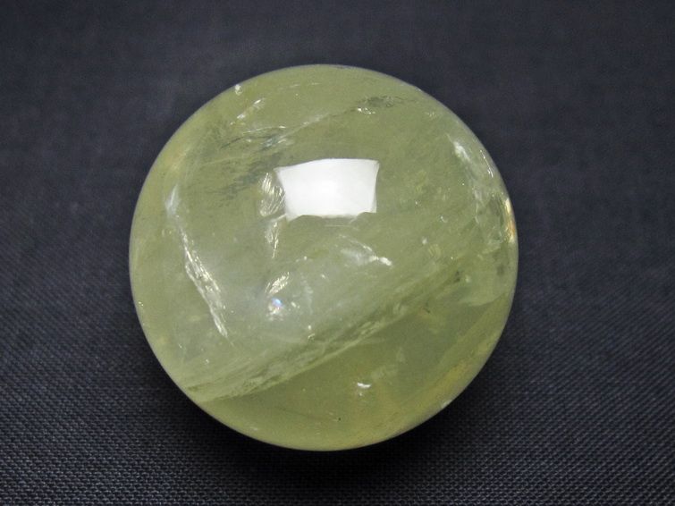 シトリン 丸玉 33mm シトリンクォーツ スフィア 置物 一点物 141-7928