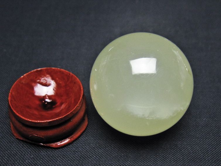 シトリン 丸玉 31mm シトリンクォーツ スフィア 置物 一点物 141-7951