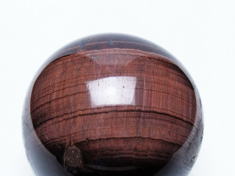 レッドタイガーアイ 丸玉 52mm タイガーアイ スフィア 置物 一点物 141-7962