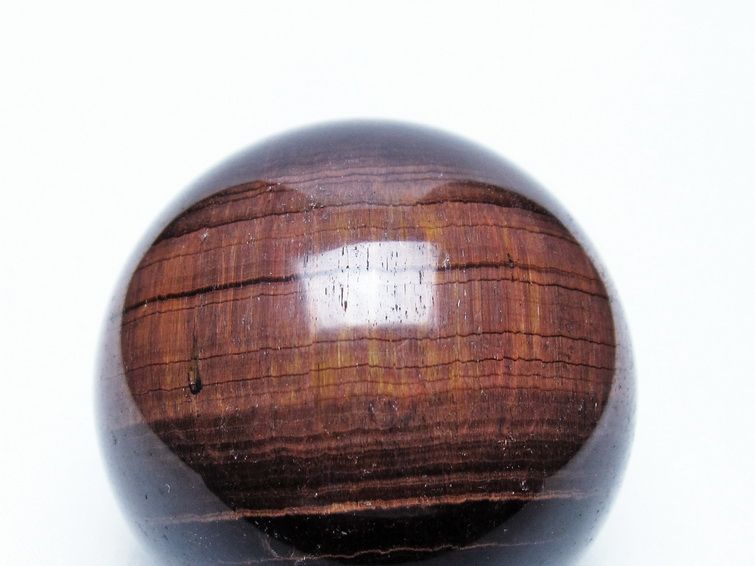 レッドタイガーアイ 丸玉 52mm タイガーアイ スフィア 置物 一点物 141-7963