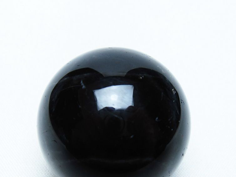 モリオン 丸玉 34mm 黒水晶 スフィア 置物 一点物 141-7984
