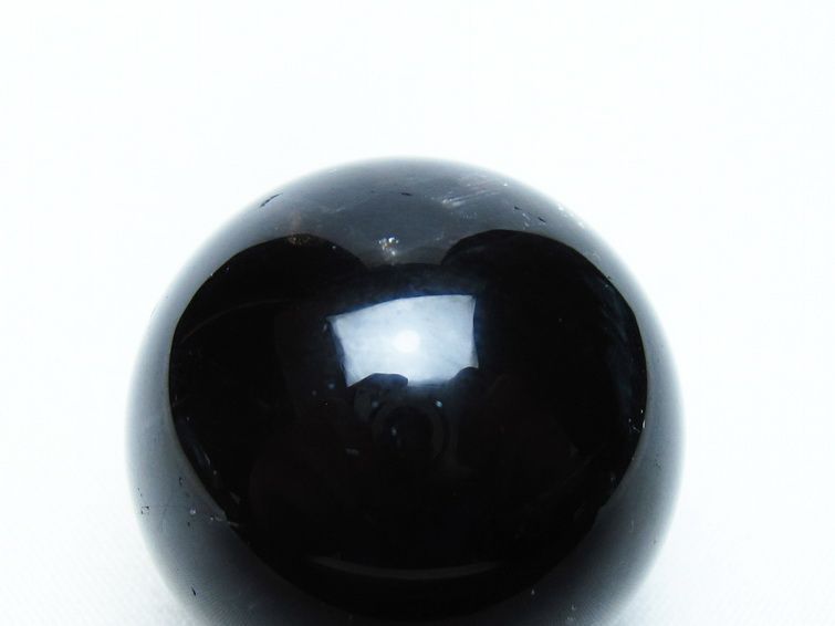 モリオン 丸玉 34mm 黒水晶 スフィア 置物 一点物 141-7996
