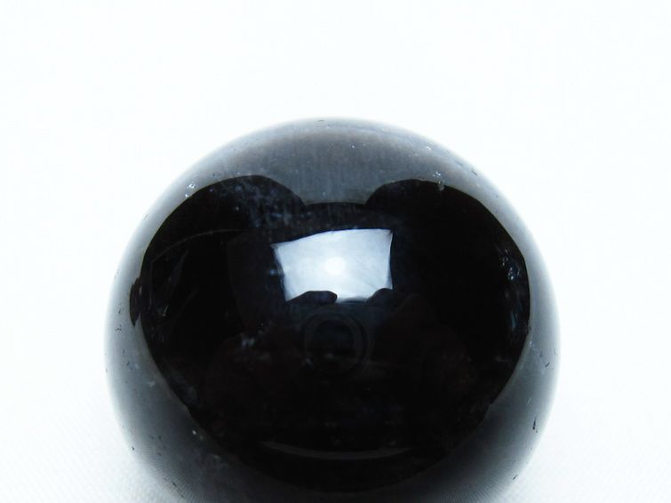 モリオン 丸玉 34mm 黒水晶 スフィア 置物 一点物 141-8000