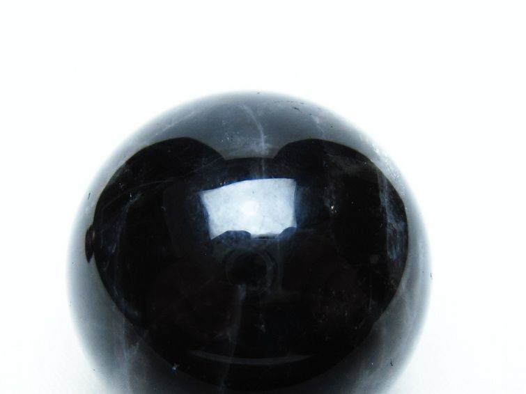 モリオン 丸玉 34mm 黒水晶 スフィア 置物 一点物 141-8001