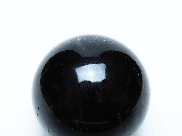 モリオン 丸玉 34mm 黒水晶 スフィア 置物 一点物 141-8005