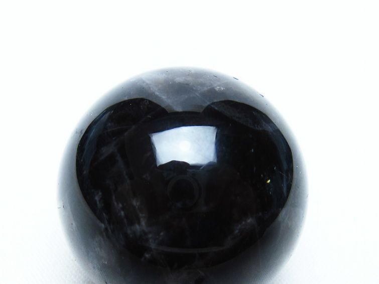 モリオン 丸玉 34mm 黒水晶 スフィア 置物 一点物 141-8011