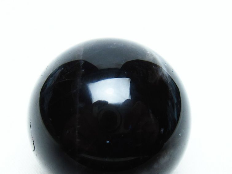 モリオン 丸玉 34mm 黒水晶 スフィア 置物 一点物 141-8013