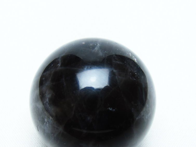 モリオン 丸玉 33mm 黒水晶 スフィア 置物 一点物 141-8016