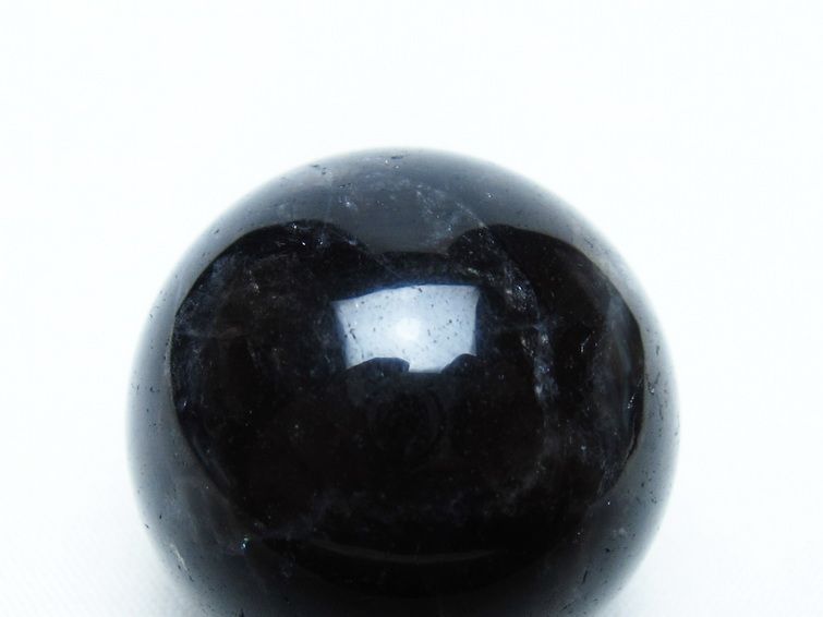 モリオン 丸玉 33mm 黒水晶 スフィア 置物 一点物 141-8017