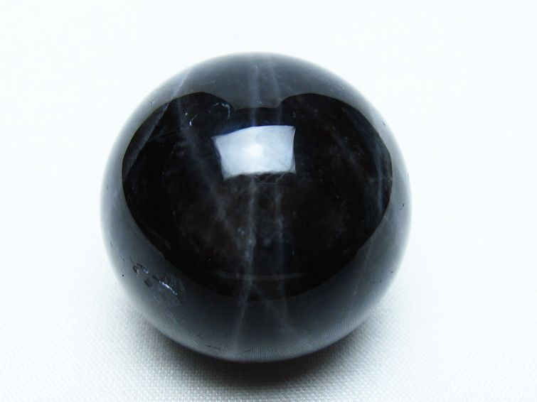 モリオン 丸玉 35mm 黒水晶 スフィア 置物 一点物 141-8023