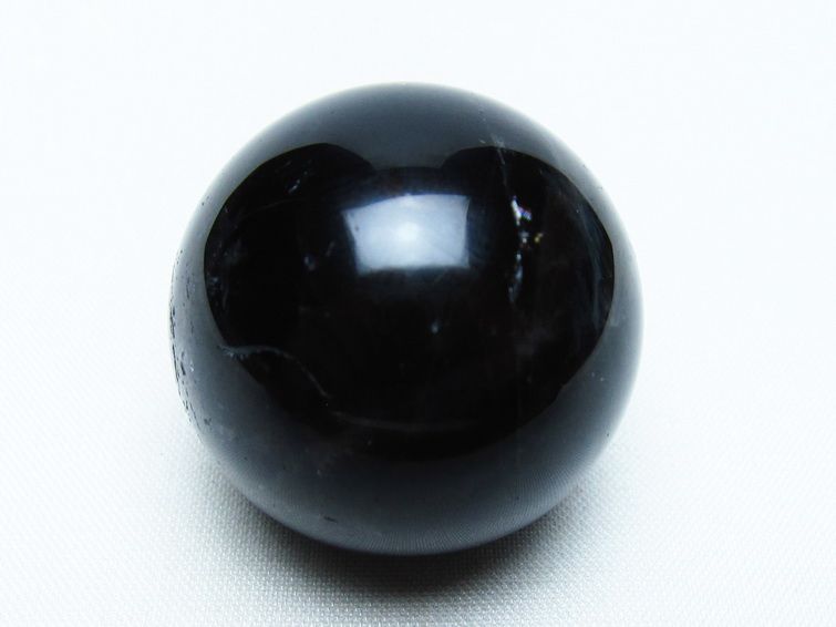 モリオン 丸玉 35mm 黒水晶 スフィア 置物 一点物 141-8024