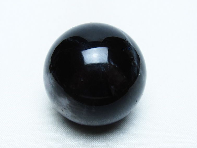モリオン 丸玉 35mm 黒水晶 スフィア 置物 一点物 141-8026