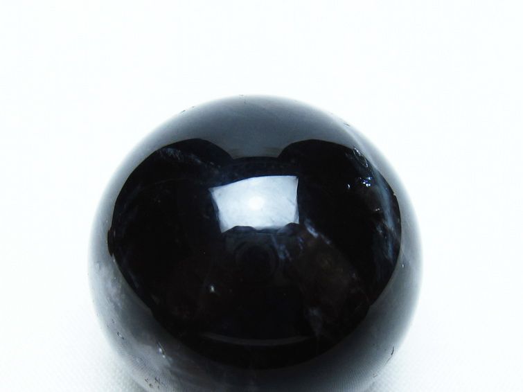 モリオン 丸玉 35mm 黒水晶 スフィア 置物 一点物 141-8026