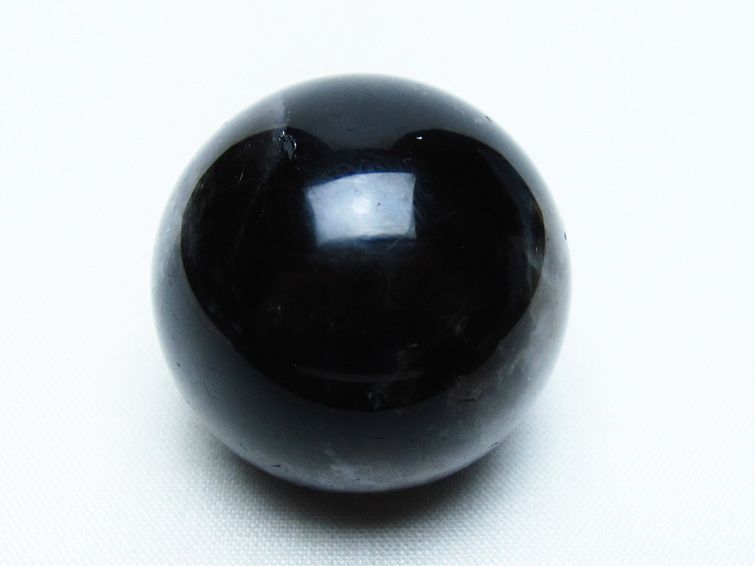 モリオン 丸玉 35mm 黒水晶 スフィア 置物 一点物 141-8027