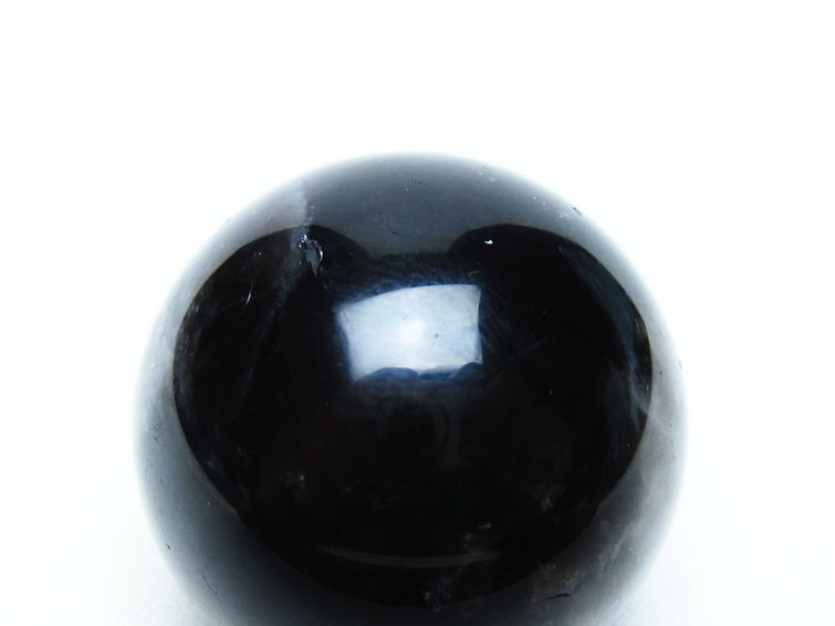モリオン 丸玉 35mm 黒水晶 スフィア 置物 一点物 141-8027