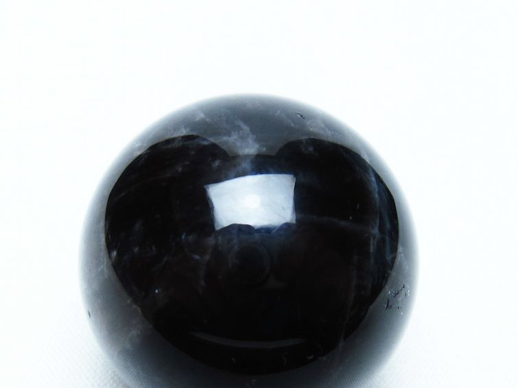 モリオン 丸玉 35mm 黒水晶 スフィア 置物 一点物 141-8028