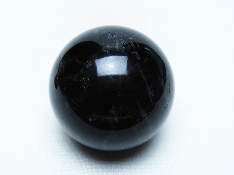 モリオン 丸玉 35mm 黒水晶 スフィア 置物 一点物 141-8029