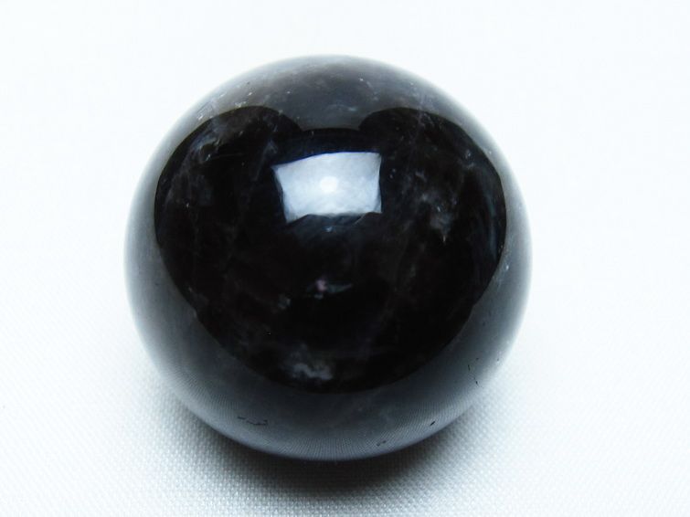 モリオン 丸玉 35mm 黒水晶 スフィア 置物 一点物 141-8031